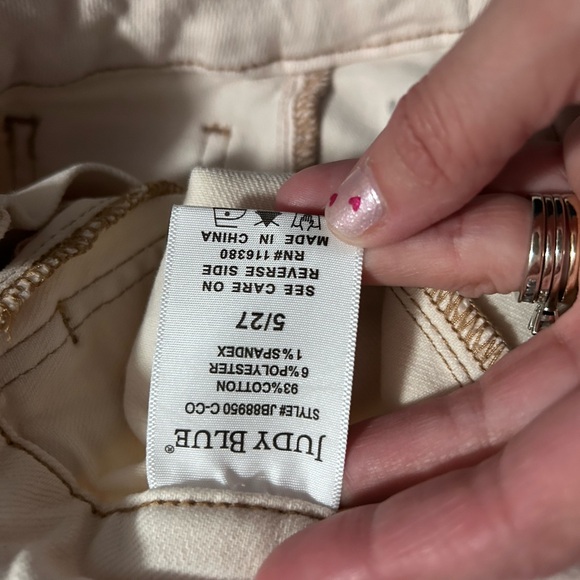 Judy Blue Wide Leg Ecru Crop Women’s size 5/27 - Picture 7 of 7